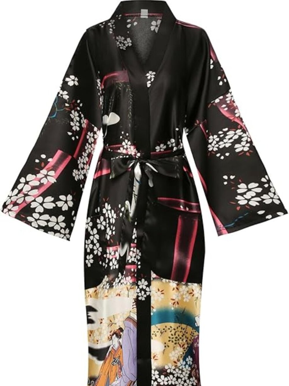 BRAND NEW Women's Floral/Patterned Silky Kimono Robe
